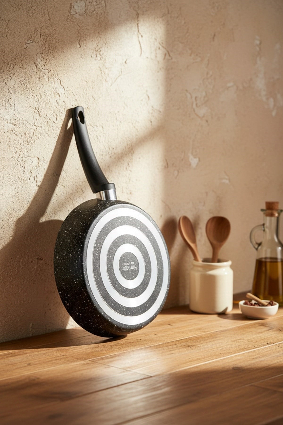 Bernardo Carolin  2 Parça Grill Tava Seti Gri ( 26 Cm -28 Cm)