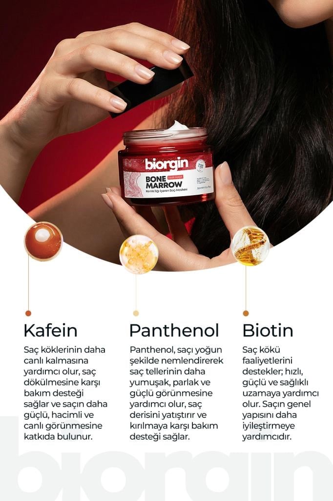 Biorgin Besleyici Onarıcı Dökülme Karşıtı Kemik İlikli Saç Maskesi 250 ml