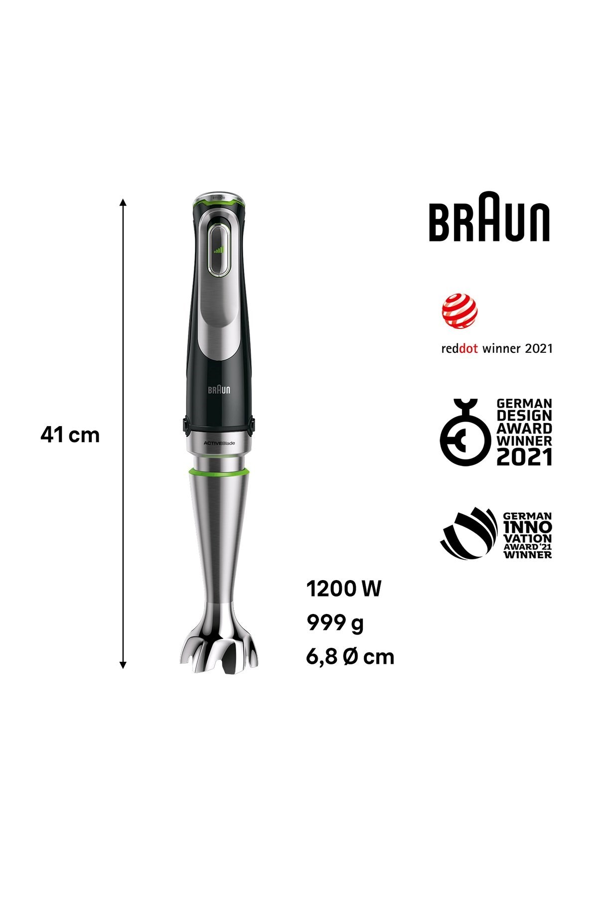 Braun Multiquick 9 Mq 9147x El Blenderi 1200 Watt Paslanmaz Çelik