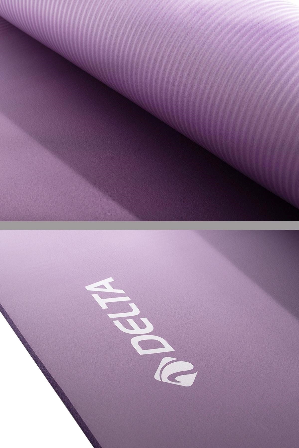 Delta Konfor Zemin 15 Mm Taşıma Askılı Pilates Minderi Yoga Matı -Mor