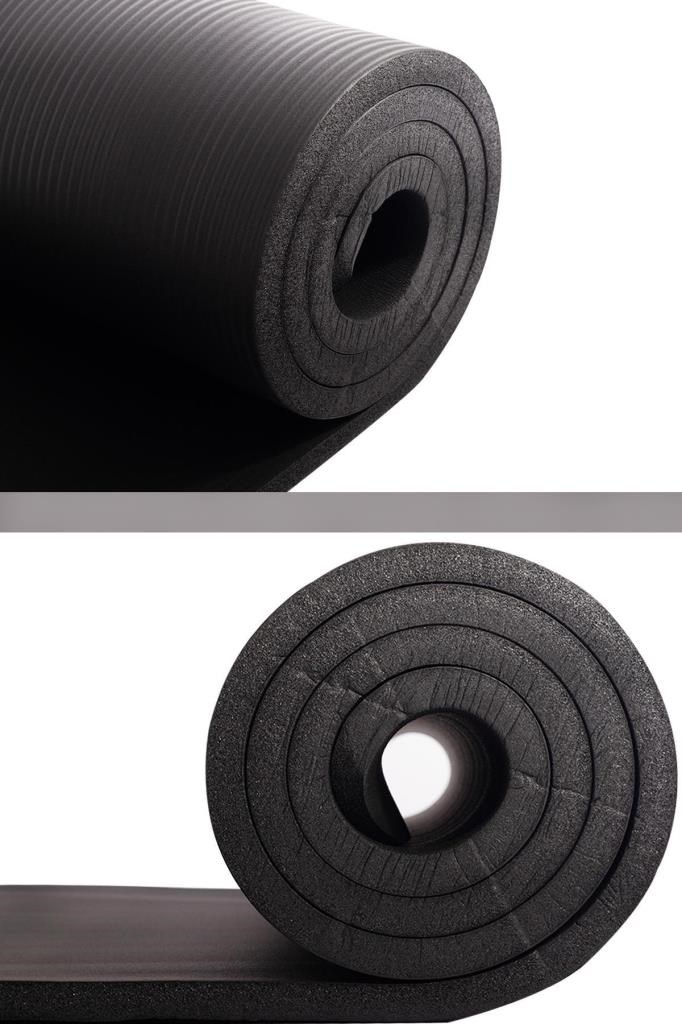 Delta Konfor Zemin 15 mm Taşıma Askılı Pilates Minderi Yoga Matı - Siyah