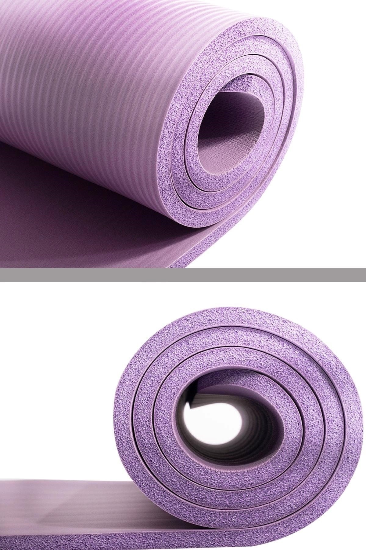 Delta Konfor Zemin 15 Mm Taşıma Askılı Pilates Minderi Yoga Matı -Mor