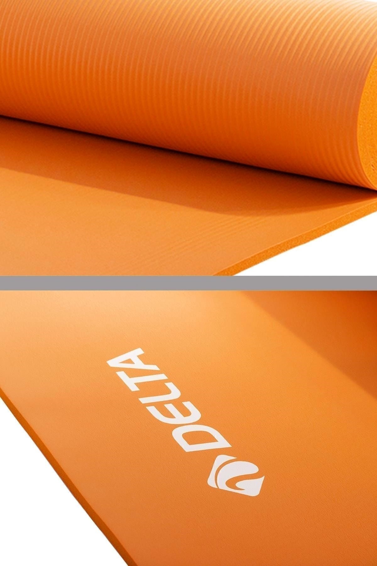 Delta Konfor Zemin 15 mm Taşıma Askılı Pilates Minderi Yoga Matı Turuncu