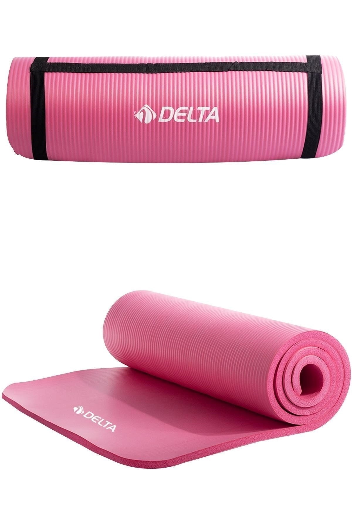Delta Konfor Zemin 15 mm Taşıma Askılı Pilates Minderi Yoga Matı 578C SERI -Pembe