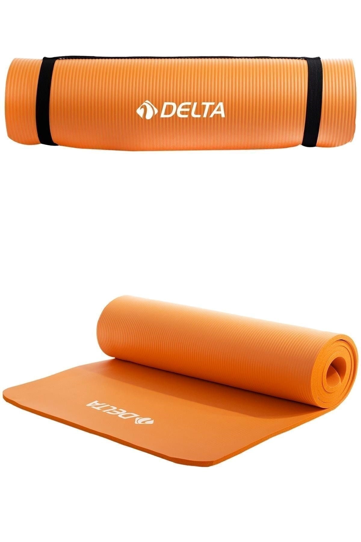 Delta Konfor Zemin 15 mm Taşıma Askılı Pilates Minderi Yoga Matı Turuncu