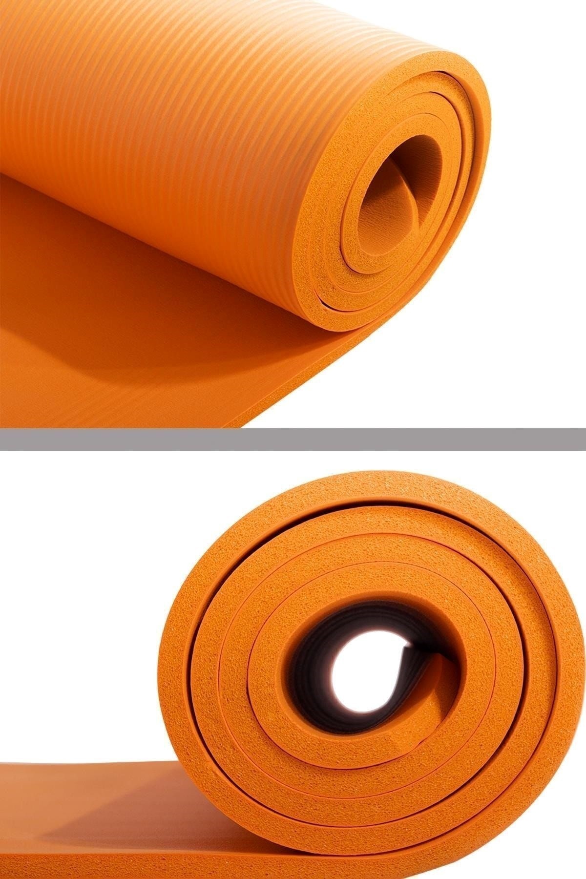 Delta Konfor Zemin 15 mm Taşıma Askılı Pilates Minderi Yoga Matı Turuncu