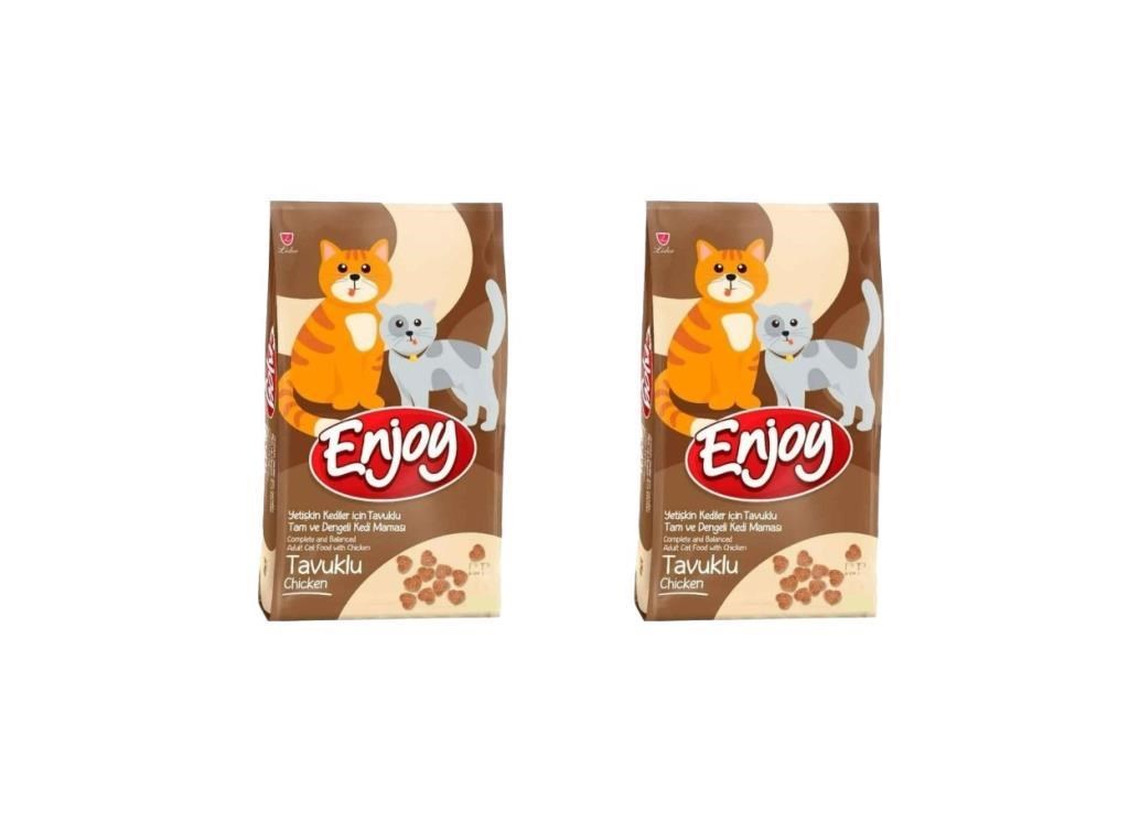 Enjoy Tavuk Etli Yetişkin Kedi Maması 1 Kg*2 Adet