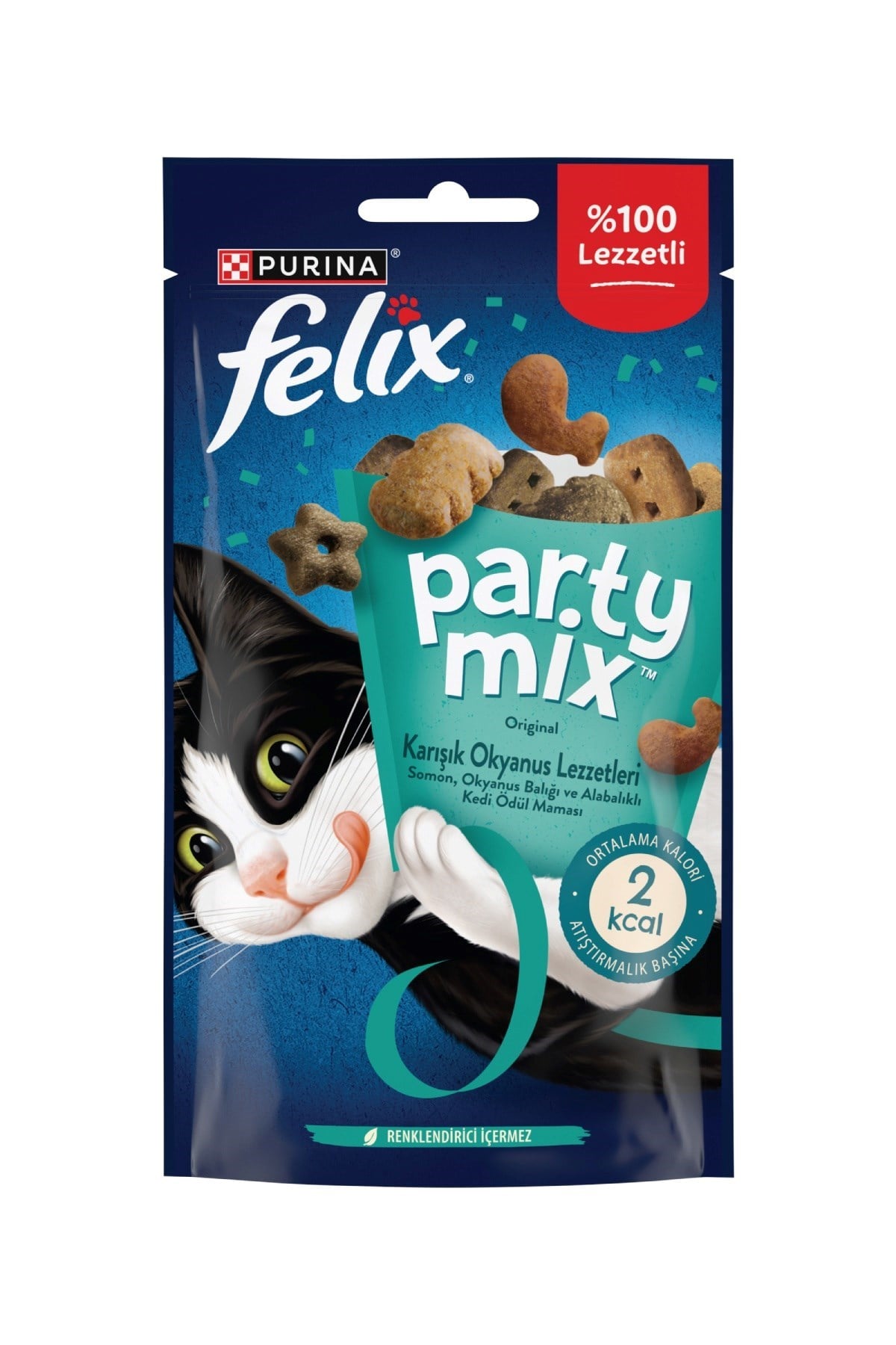 Felix Party Mix Karışık Okyanus Lezzetleri Kedi Ödül Maması 8x60gr