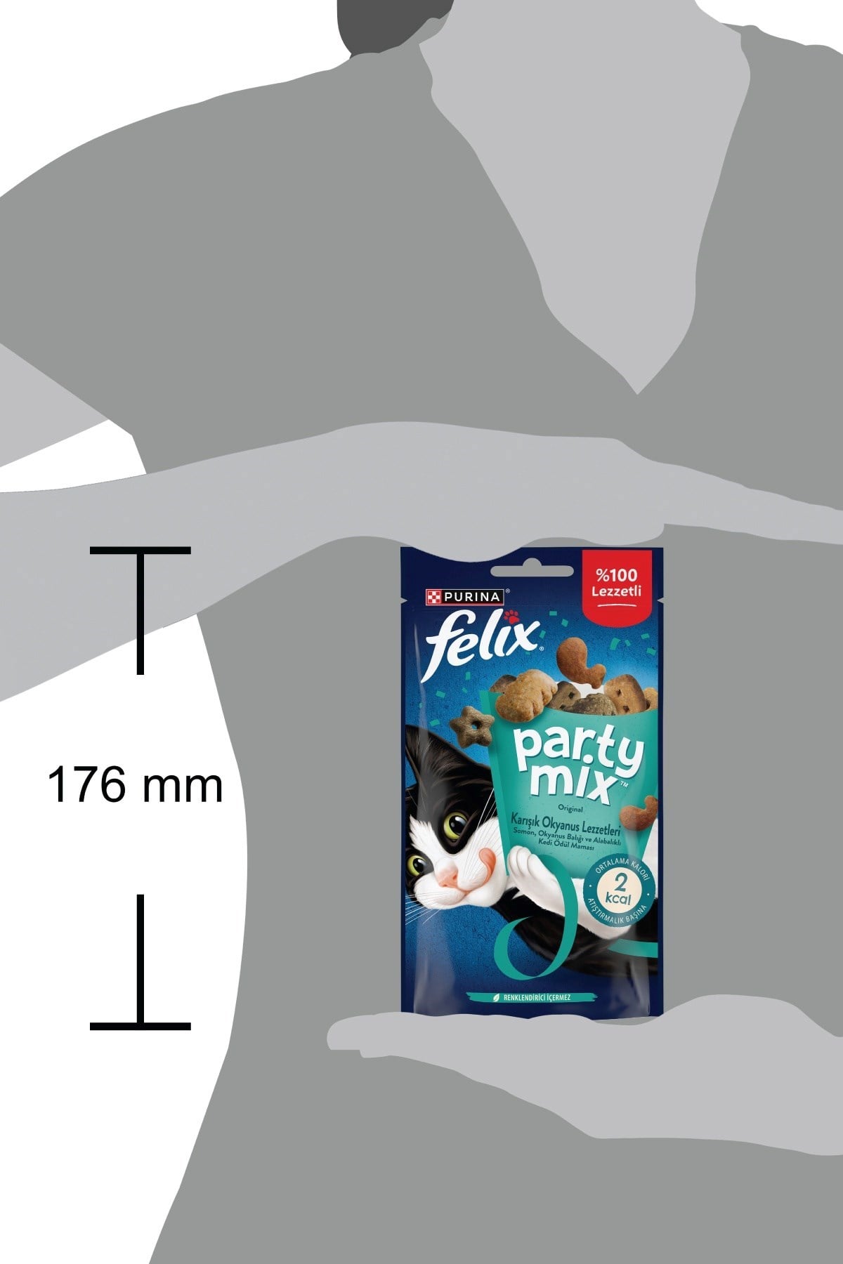 Felix Party Mix Karışık Okyanus Lezzetleri Kedi Ödül Maması 8x60gr