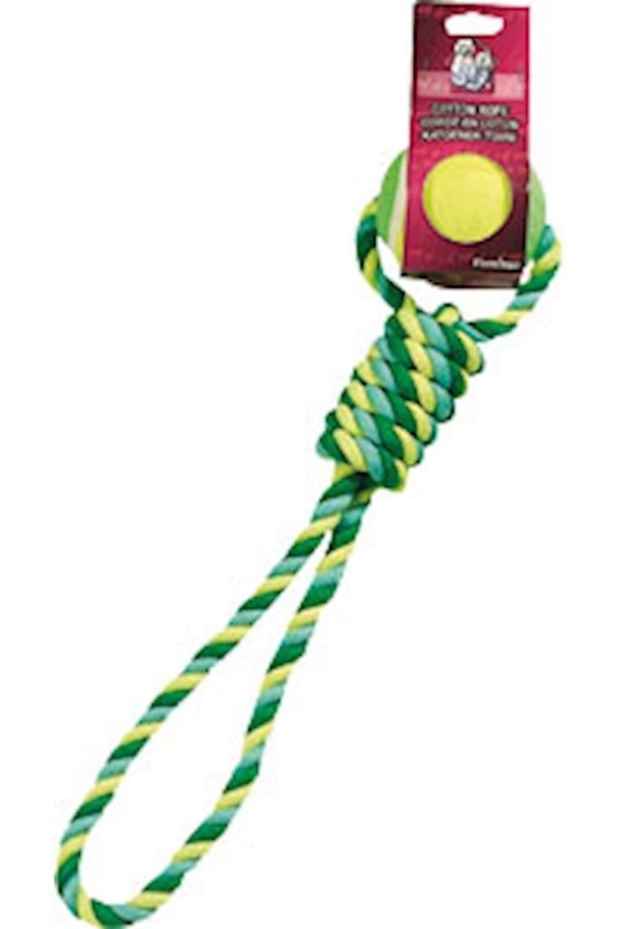 Flamingo Tenis Toplu İp Köpek Oyuncağı 10 cm