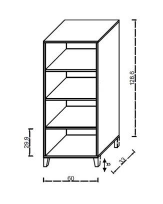 Flano Beyaz  Çok Amaçlı Dolap İki Kapaklı Dört Raflı Mutfak,Banyo,Hol,Balkon,Ofis,Ayakkabılık 