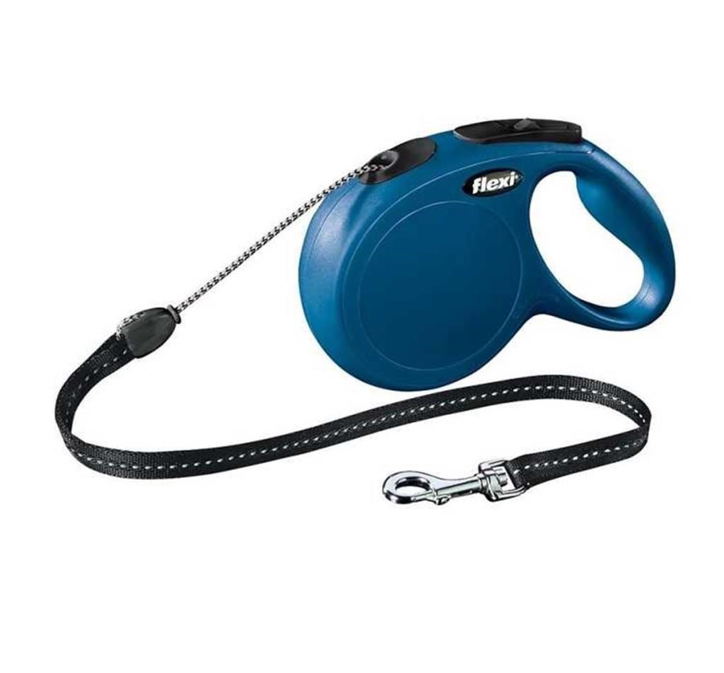 Flexi New Classic İp Mavi M Gezdirme Tasması 8 Mt