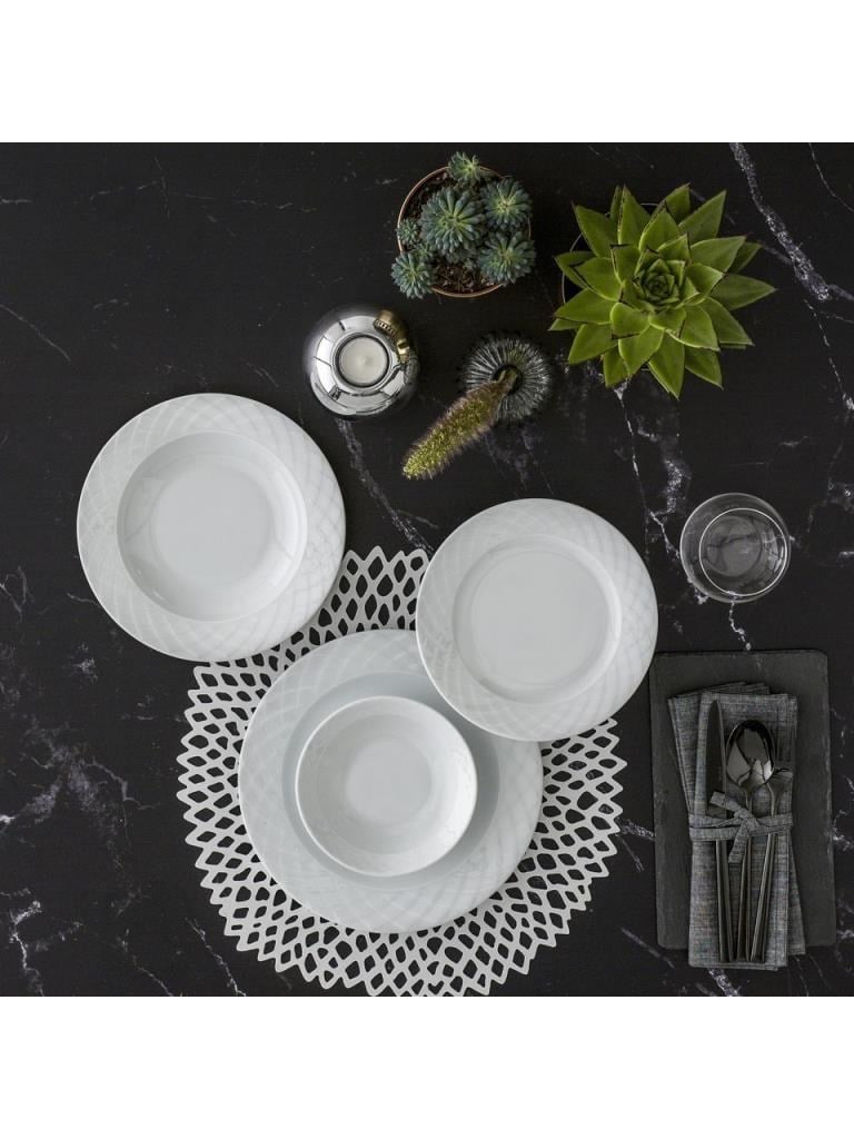 Güral Porselen Alfa 24 Parça 6 Kişilik Yemek Takımı