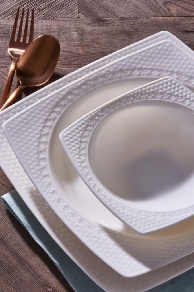 Güral Porselen Bonenjoy 24 Parça 6 Kişilik Bone Yemek Takımı