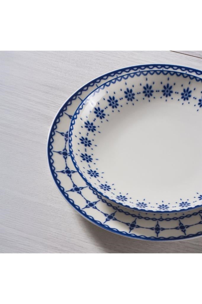 Güral Porselen Camelia 24 Parça 6 Kişilik Bone Yemek Takımı - 1614