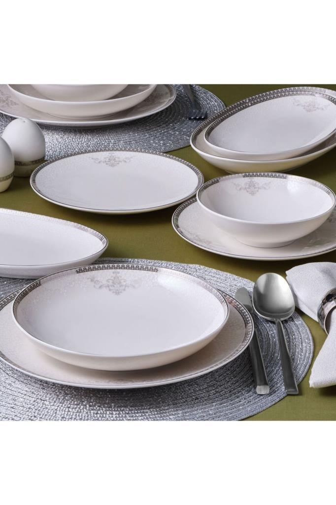 Güral Porselen Camelia 54 Parça 12 Kişilik Yemek Takımı - 65781