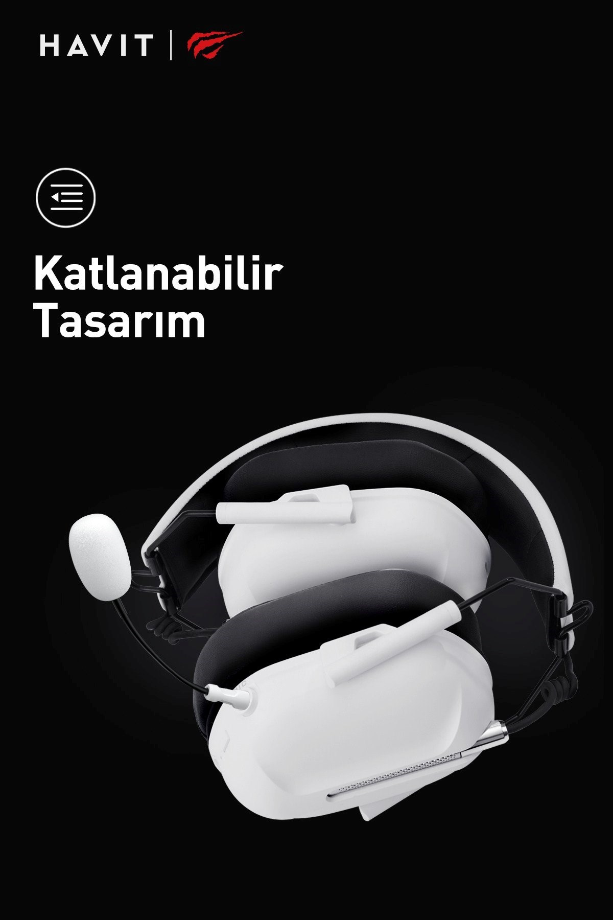 Havit Gamenote H2033D Gaming Oyuncu Kulaklığı Beyaz