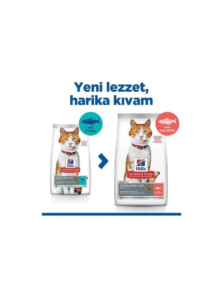Hills S.P Somonlu Kısırlaştırılmış Yetişkin Kedi Maması 13+2 Kg
