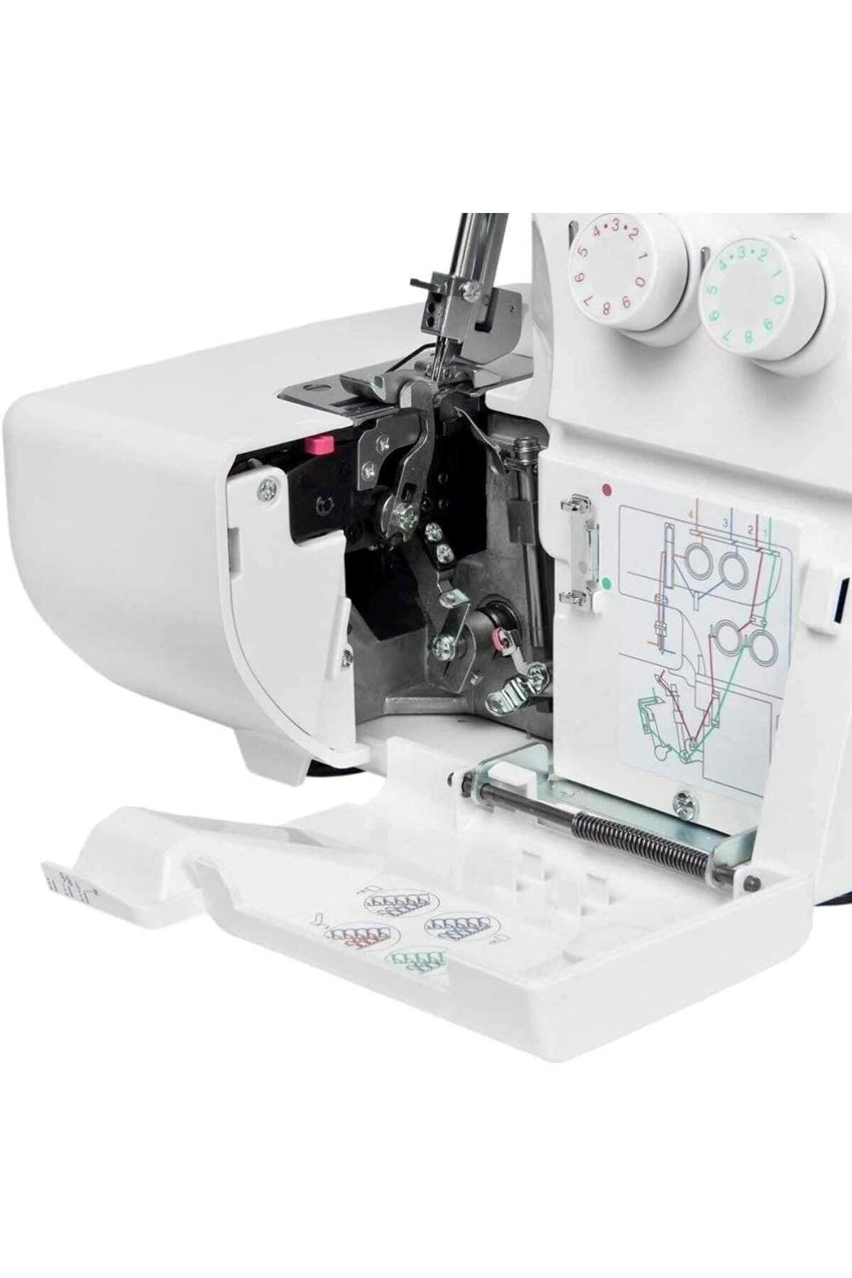 Janome Overlok Makinesi Taşınabilir Beyaz 8002D 