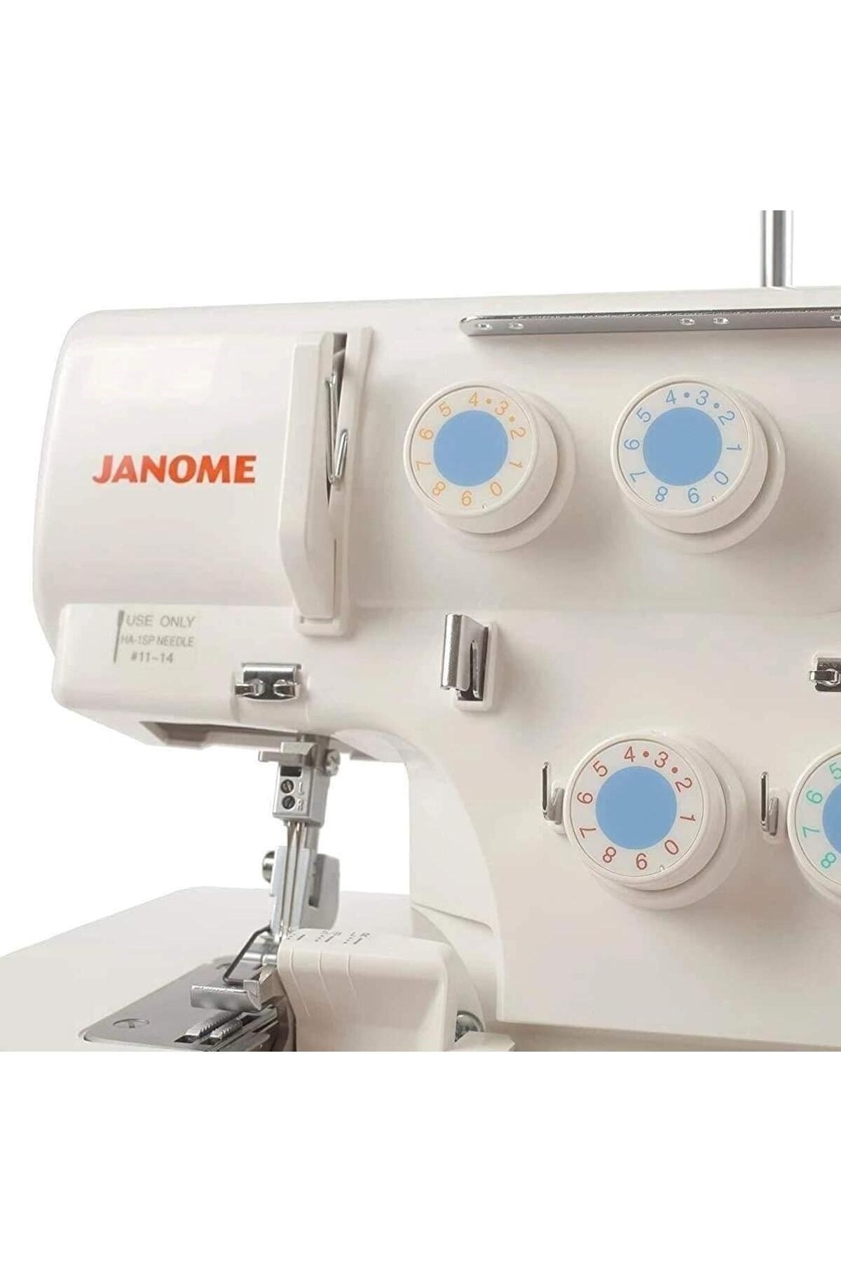 Janome Overlok Makinesi Taşınabilir Beyaz 8002D 
