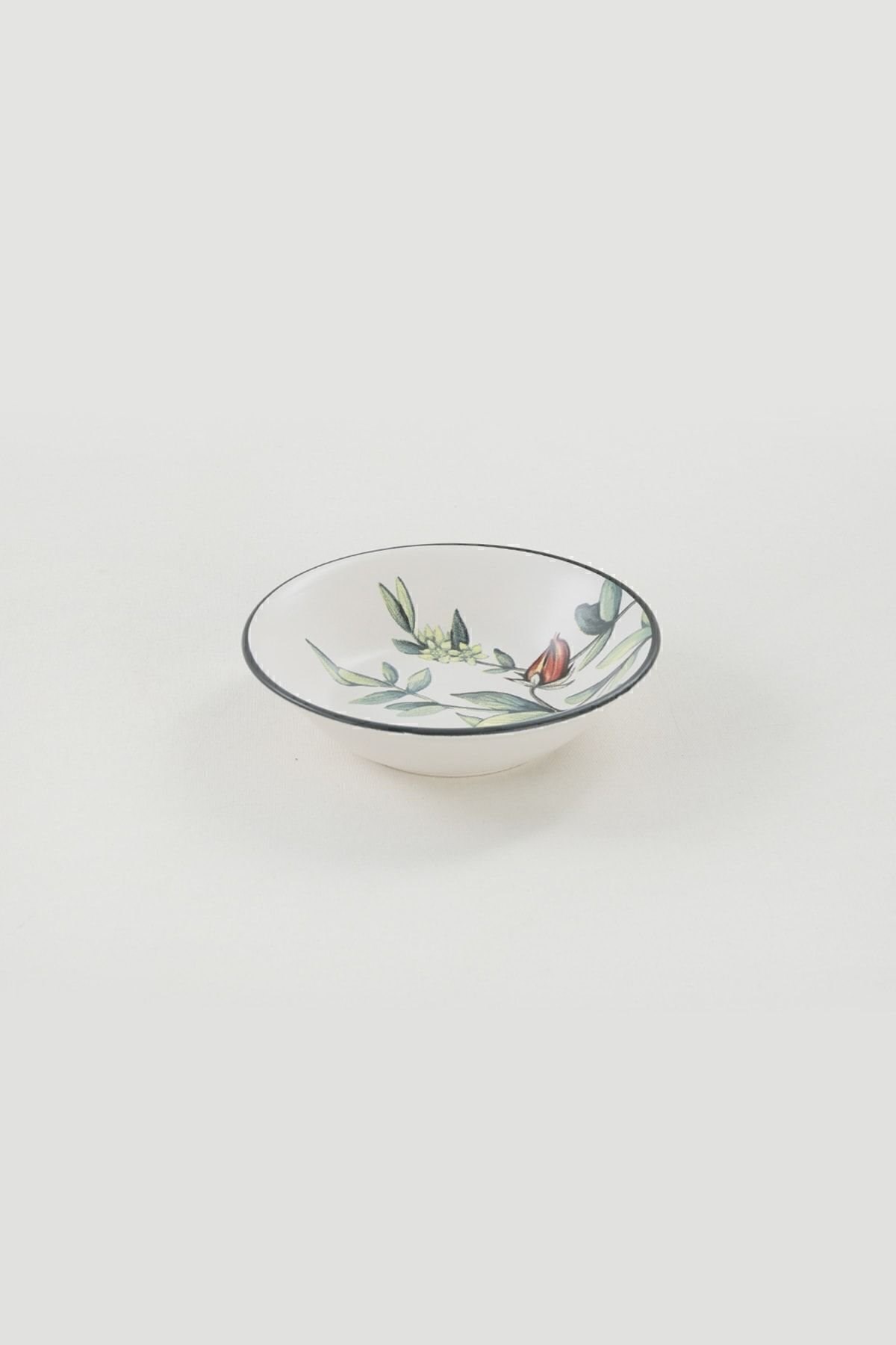 Keramika Çiçek Bahçesi Yemek Tabağı 18 Cm 6 Adet
