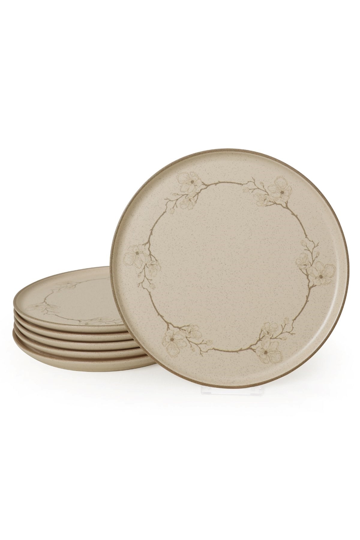Keramika Taupe Bloom Nordıc Servis Tabağı 28 Cm 6 Adet 22528