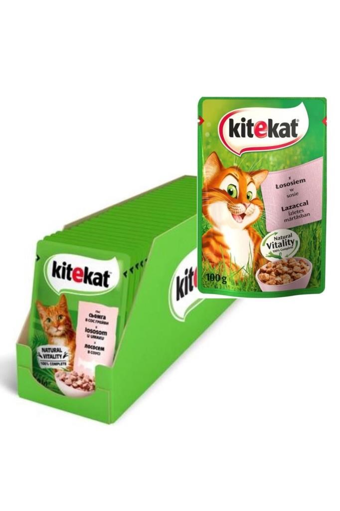 Kitekat Somonlu Yaş Kedi Maması Pouch 85 gr x 28 Adet