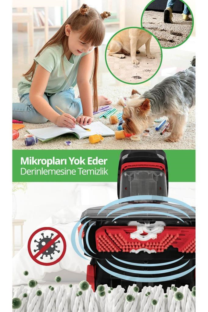 Kiwi KCC-4371 PRO Koltuk Temizleme Başlıklı Dikey Süpürge Halı ve Koltuk Yıkama Leke Çıkartma Makinesi