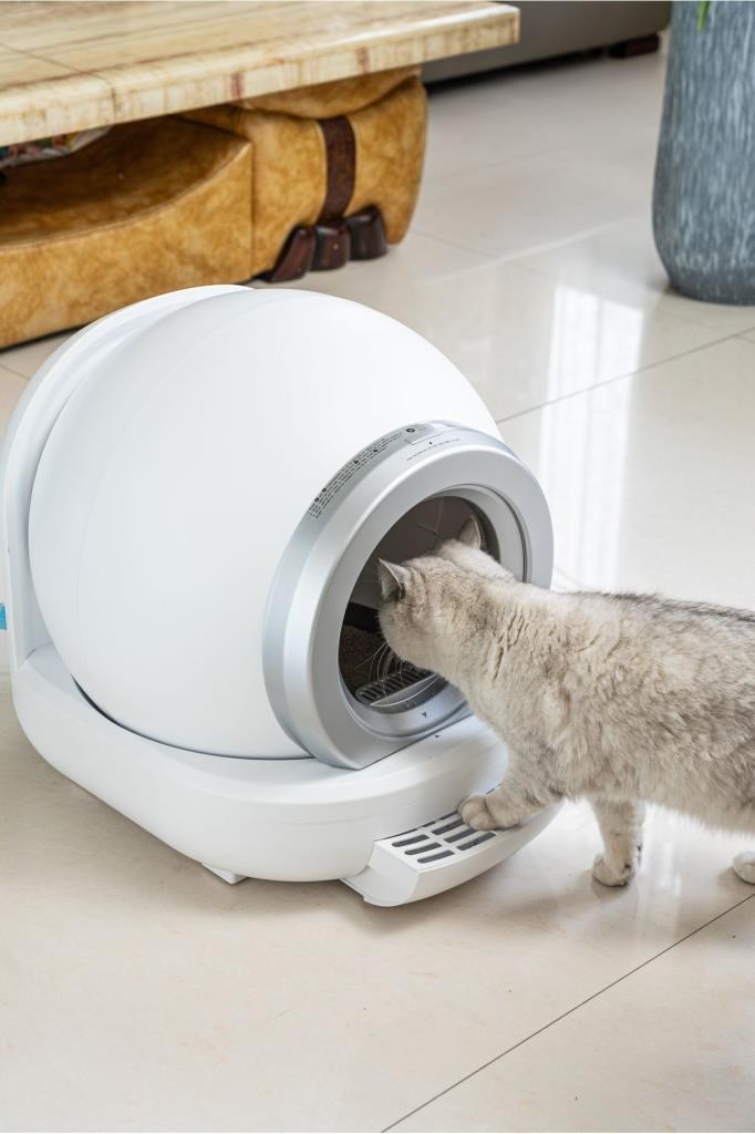Kiwi KPLB-10770 Otomatik Kendini Temizleyen Kedi Tuvaleti 65 Lt Hacimli Koku Gidericili 