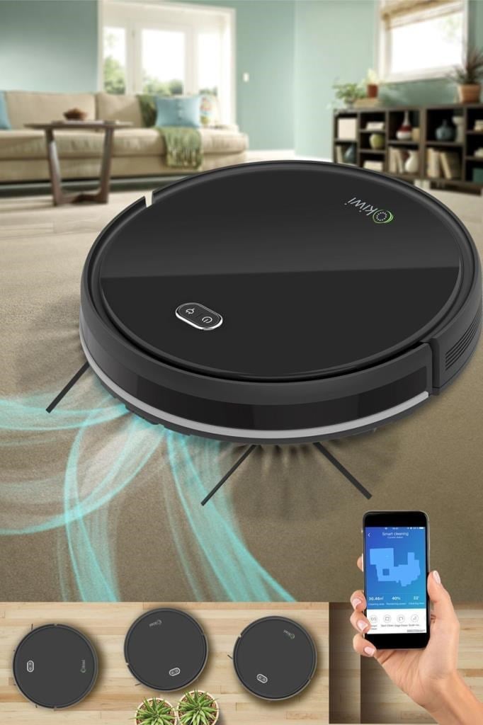 Kiwi KVC-4090 Akıllı Robot Süpürge Islak Kuru Robot Vacuum Mop