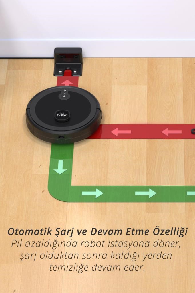 Kiwi KVC-4091 Akıllı Robot Süpürge
