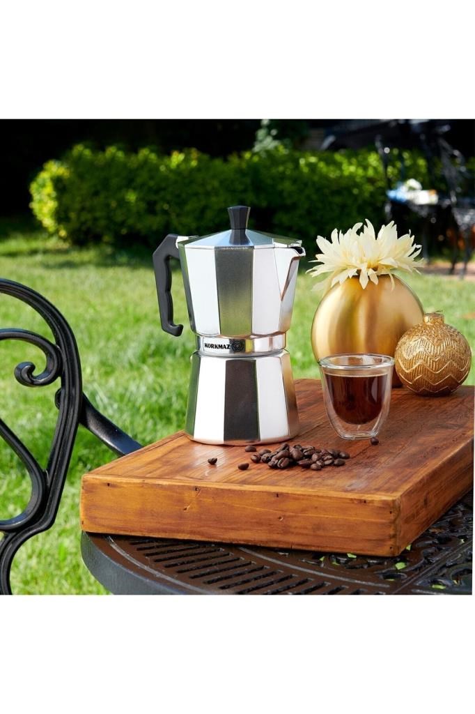 Korkmaz Etna 6 Fincan Moka Pot 300 ml A5570-1