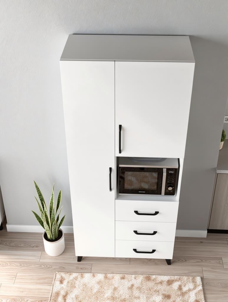 Kuzeylife Elite Beyaz Mutfak Dolabı