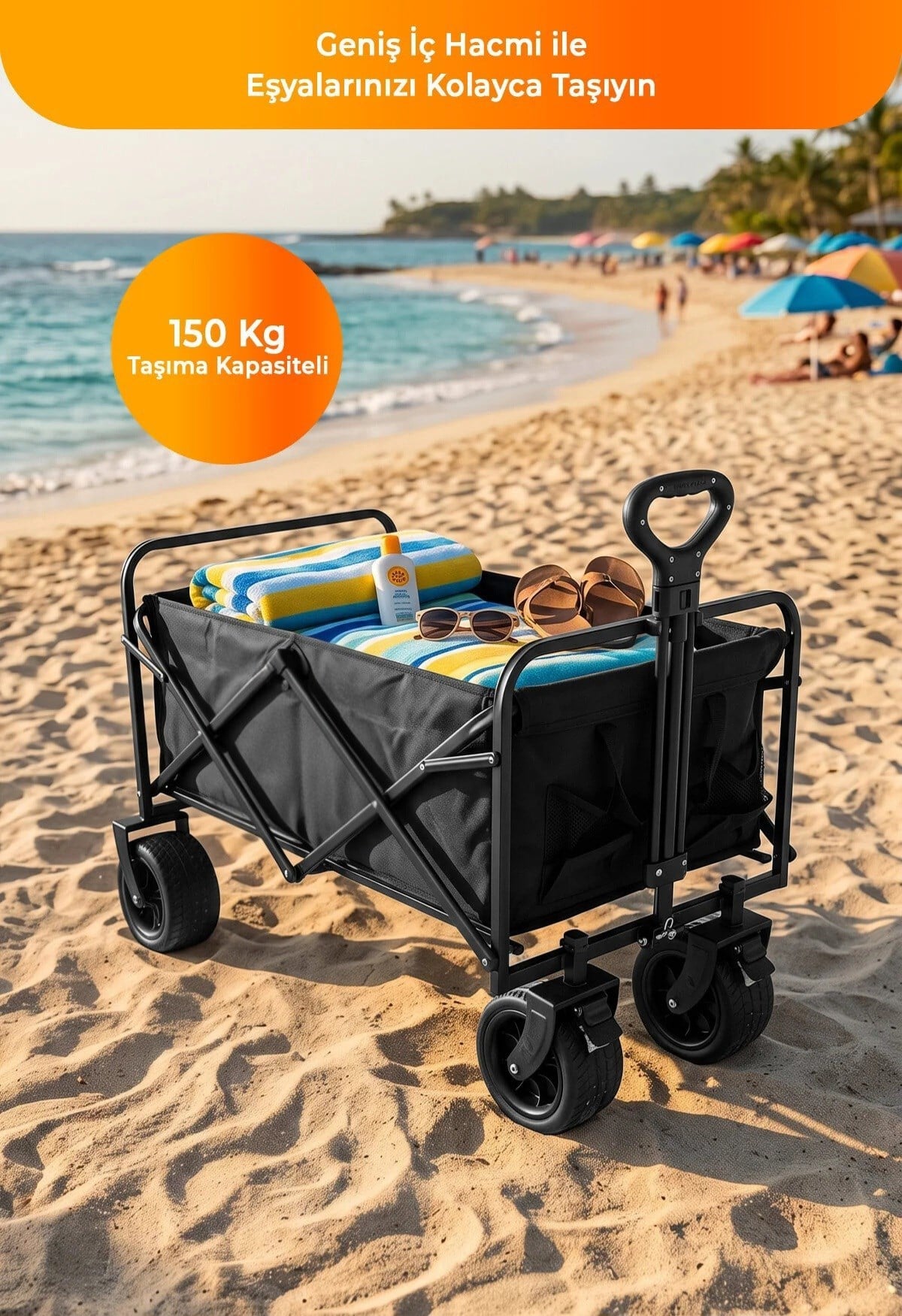 Kuzeylife Rover Wagon Masalı Portatif Taşıma Arabası