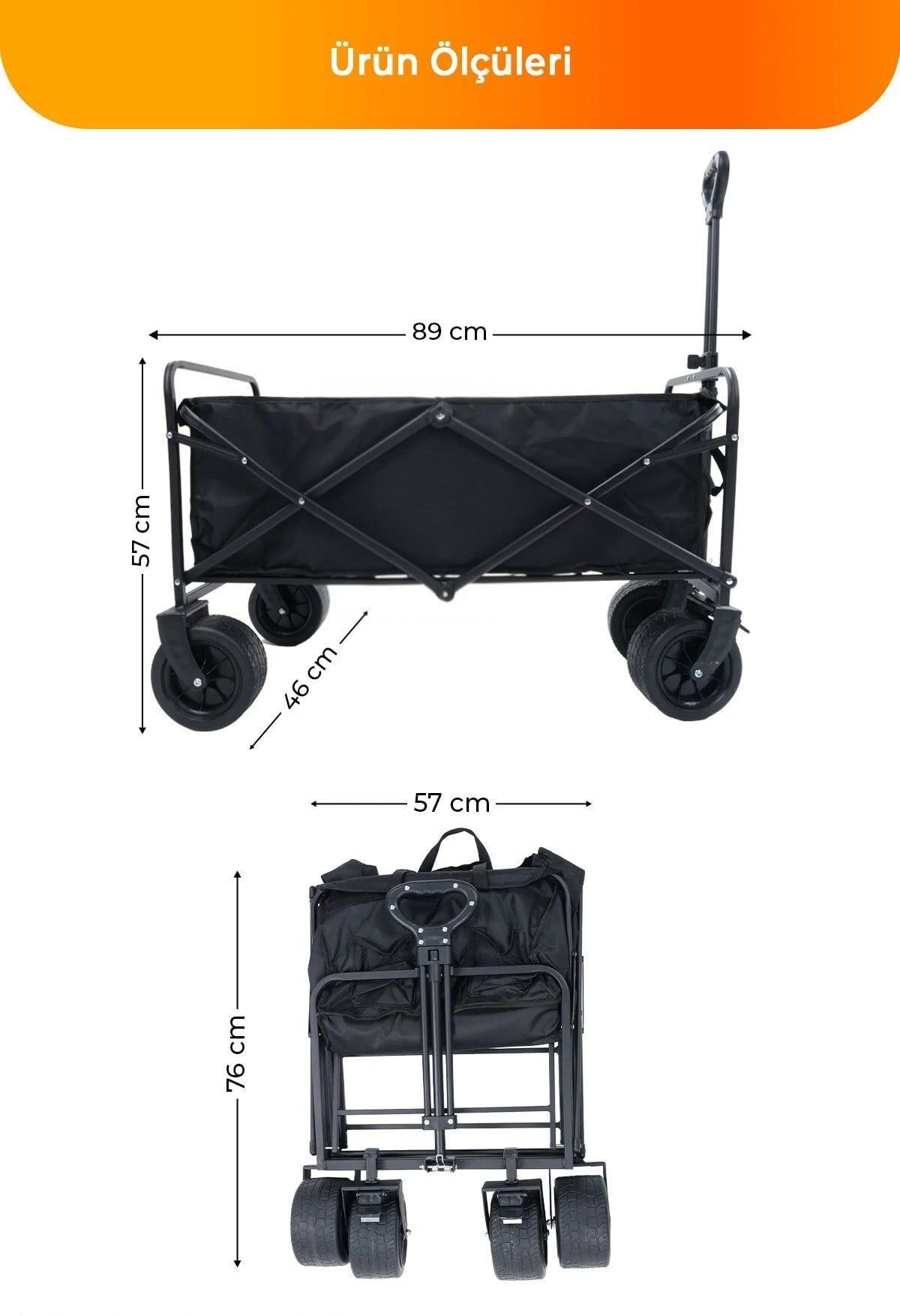 Kuzeylife Rover Wagon Masalı Portatif Taşıma Arabası
