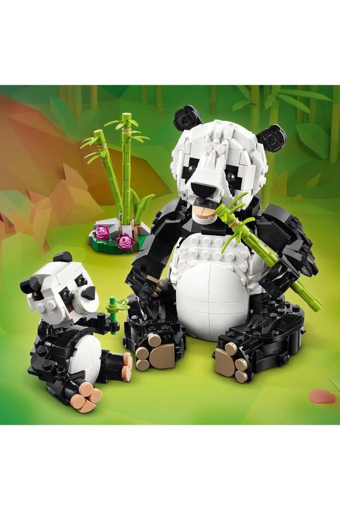 LEGO Creator 3’ü 1 Arada Vahşi Hayvanlar: Panda Ailesi 31165 - 8+ Yaratıcı Oyuncak Yapım Seti (626P