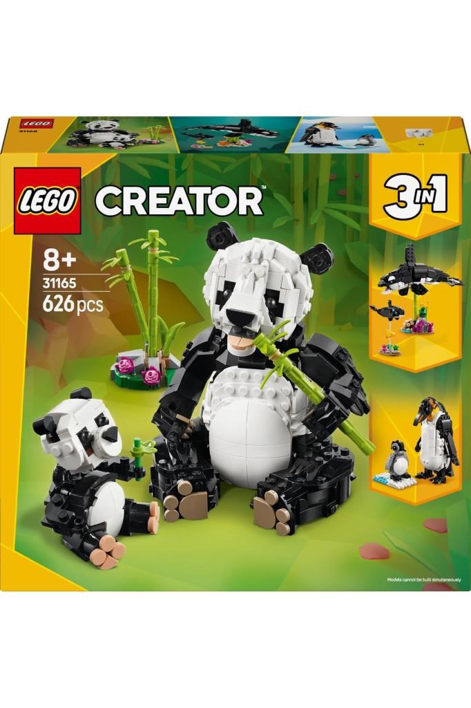 LEGO Creator 3’ü 1 Arada Vahşi Hayvanlar: Panda Ailesi 31165 - 8+ Yaratıcı Oyuncak Yapım Seti (626P