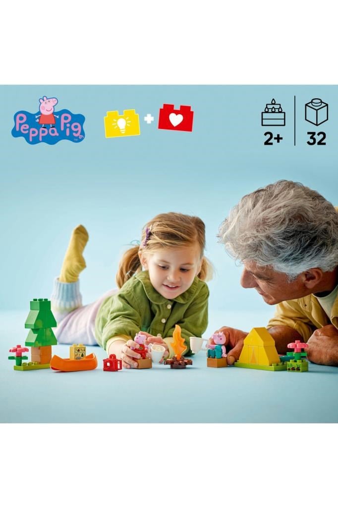 LEGO ® DUPLO® Peppa Pig Kamp Gezisi 10452 - 2+ Çocuklar için Yaratıcı Oyuncak Yapım Seti (32P)
