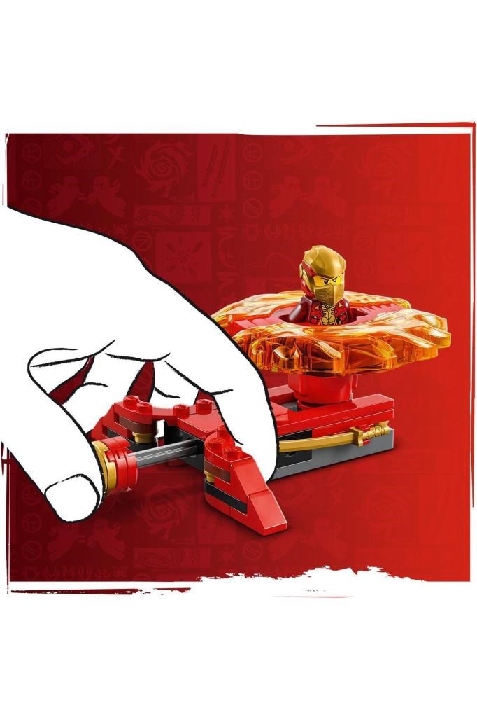 LEGO NINJAGO Kai’nin Ejderha Spinjitzu Topacı 71823 - 6+ Yaratıcı Oyuncak Yapım Seti (54P)