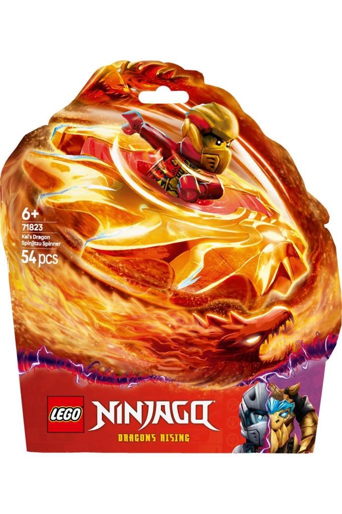 LEGO NINJAGO Kai’nin Ejderha Spinjitzu Topacı 71823 - 6+ Yaratıcı Oyuncak Yapım Seti (54P)