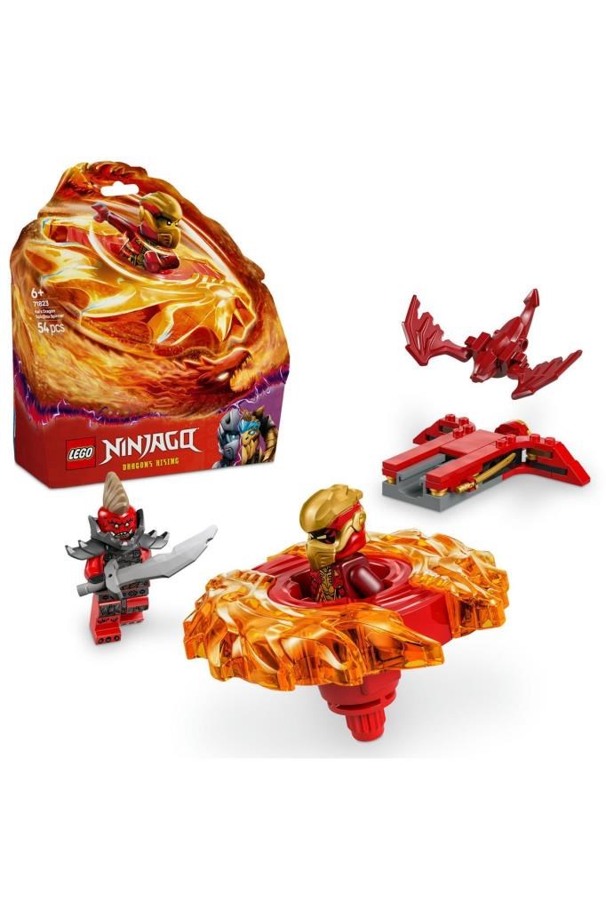 LEGO NINJAGO Kai’nin Ejderha Spinjitzu Topacı 71823 - 6+ Yaratıcı Oyuncak Yapım Seti (54P)