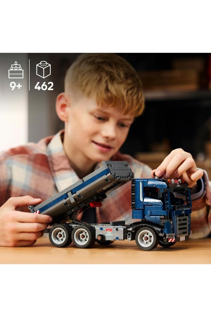 LEGO Technic Damperli Kamyon 42203 - 9+ İnşaat Seven Çocuklar için Yaratıcı Oyuncak Yapım Seti (462P)