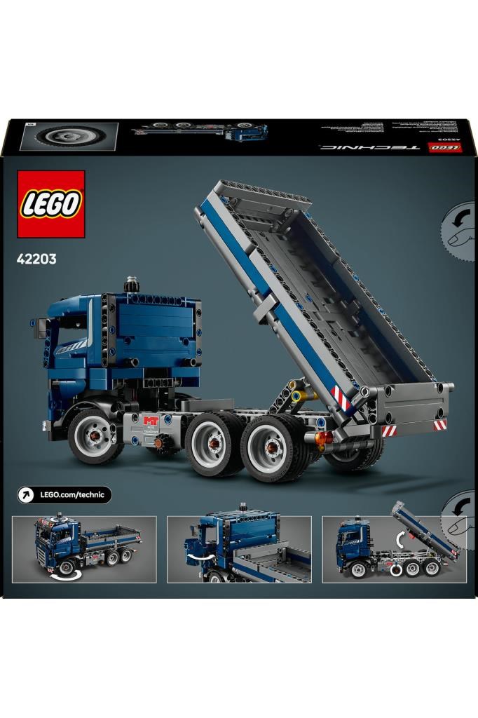 LEGO Technic Damperli Kamyon 42203 - 9+ İnşaat Seven Çocuklar için Yaratıcı Oyuncak Yapım Seti (462P)