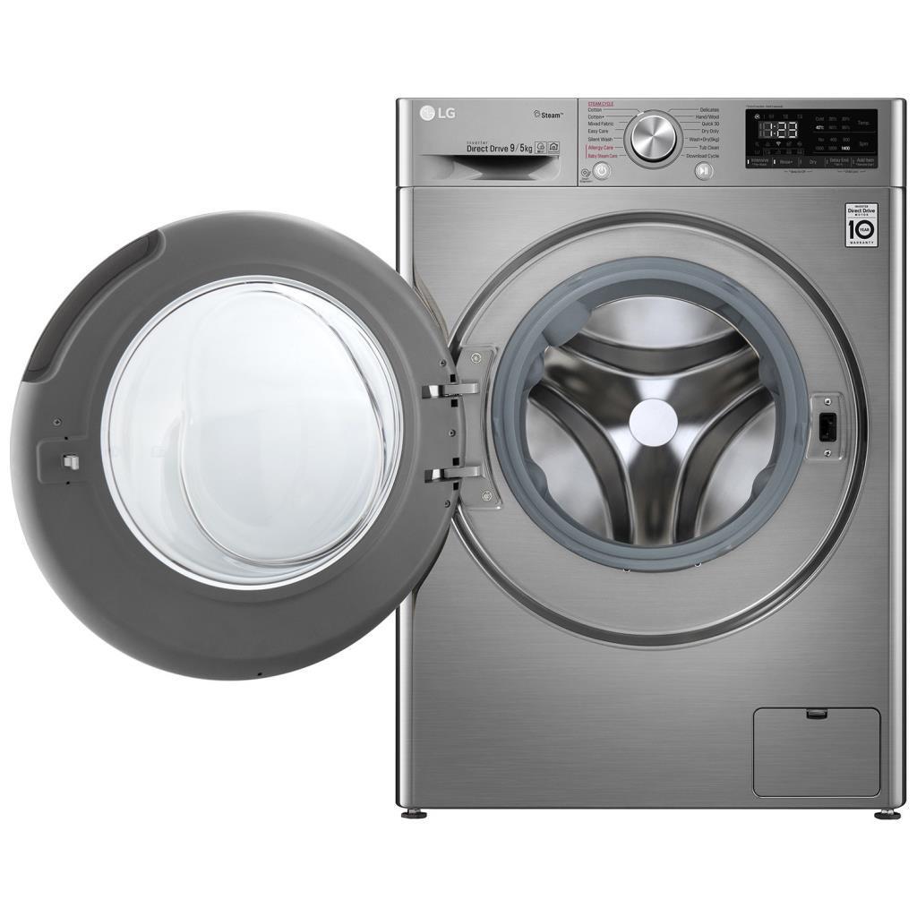 LG 9 Kg/5 Kg 1400 Devir Inox Kurutmalı Çamaşır Makinesi