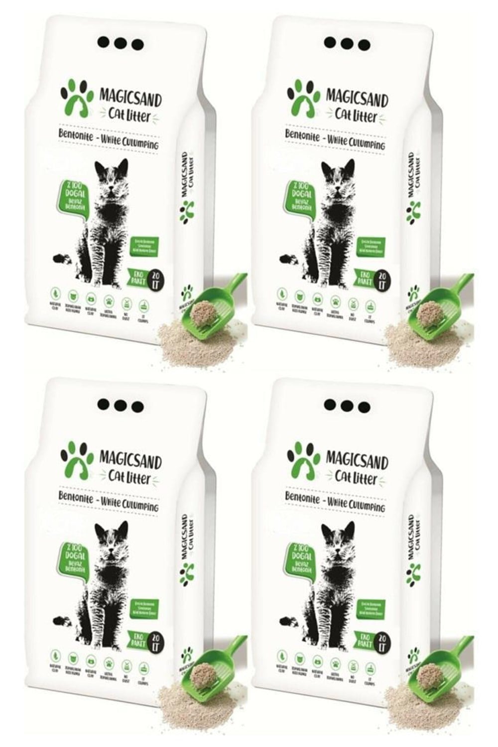 Magicsand Kalin Taneli Kokusuz 20 LT 4 adet