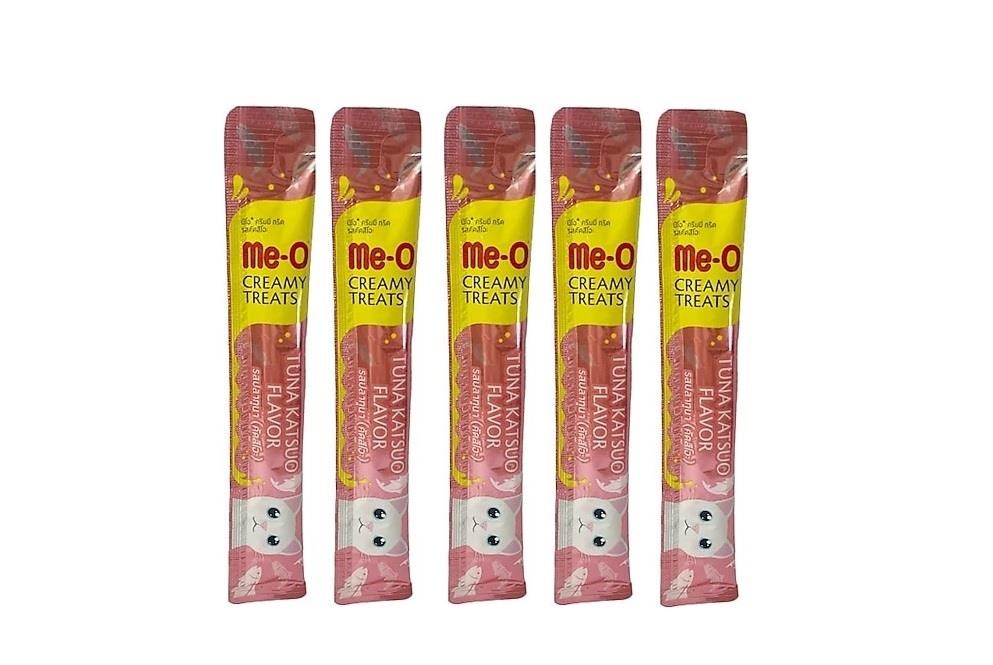 Me-O Ton Balıklı ve Katsuo Balıklı Likit Kedi Ödülü Maması 15 Gr*5ADET