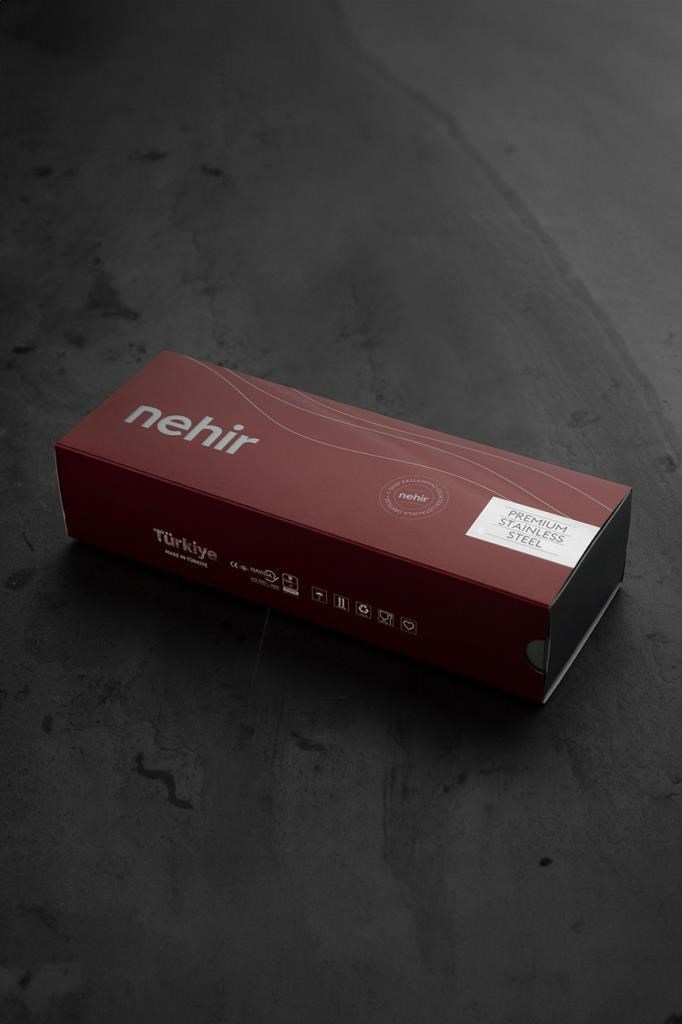 Nehir Lalezar Sade 5 Parça Paslanmaz Çelik Servis Takımı