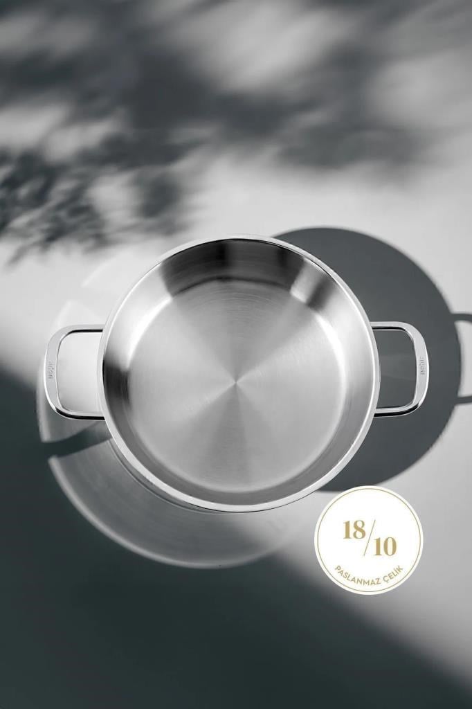 Nehir Silver 4 Parça Paslanmaz Çelik Sahan Seti (18-20 cm)