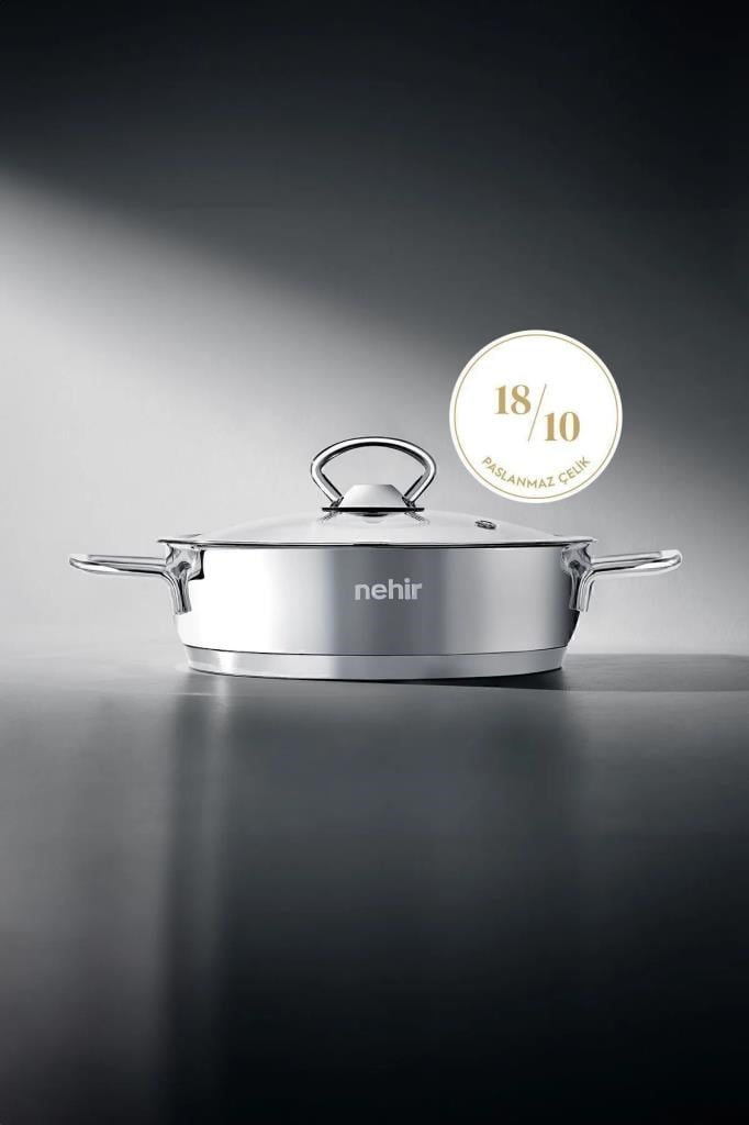 Nehir Silver 4 Parça Paslanmaz Çelik Sahan Seti (18-20 cm)