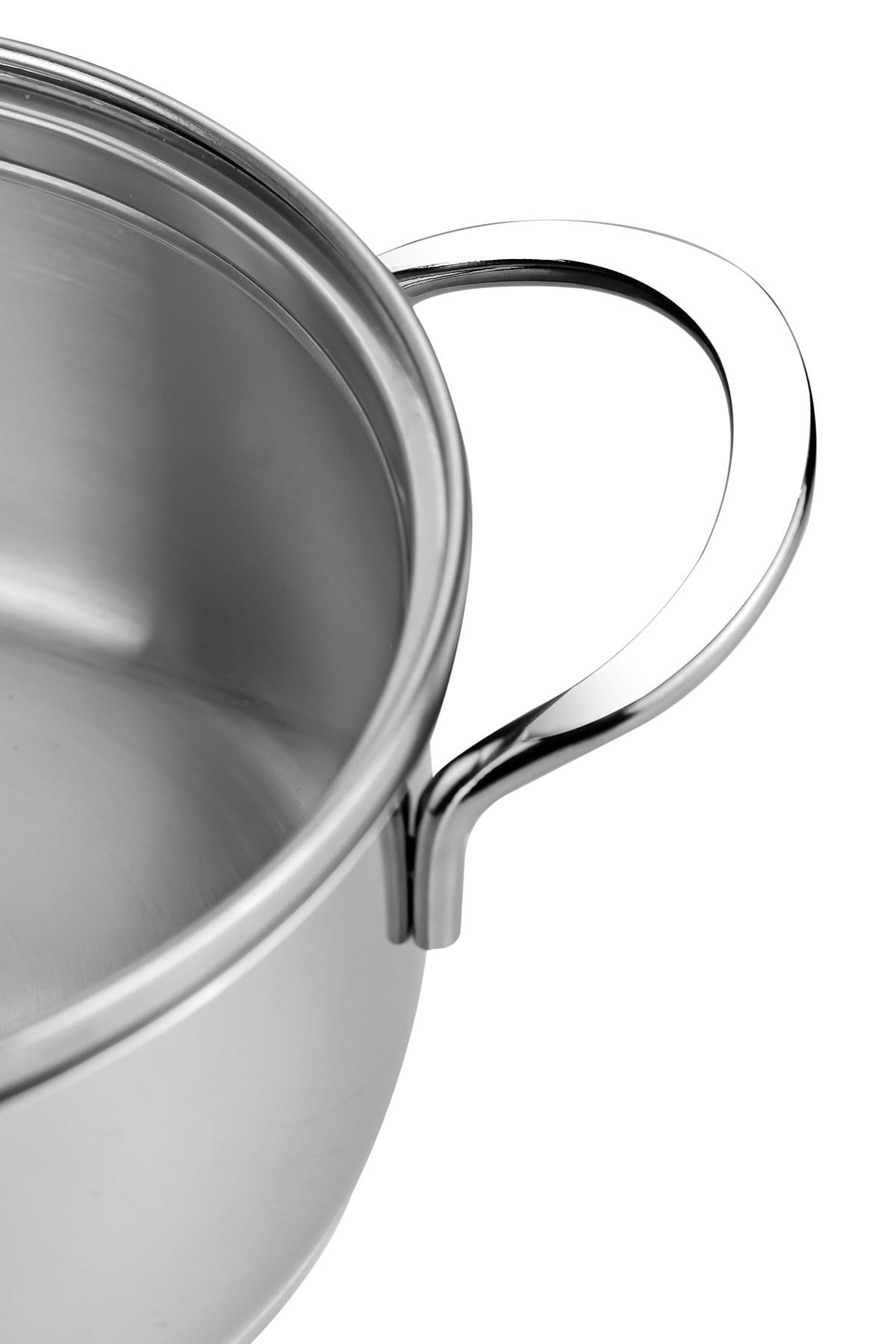 Nehir Silver 6 Parça Paslanmaz Çelik Mini Tencere Seti (12-14-16 cm)